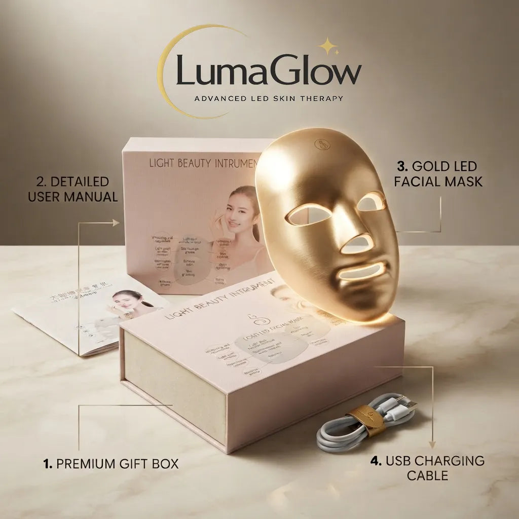 LumaGlow 7-Color LED Photon Therapy Mask – Touch Screen Skin Rejuvenation