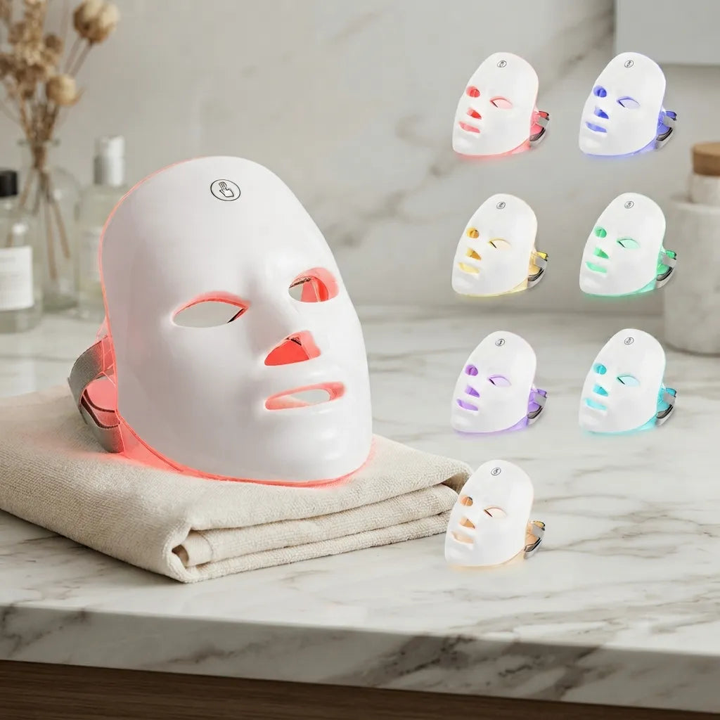LumaGlow 7-Color LED Photon Therapy Mask – Touch Screen Skin Rejuvenation