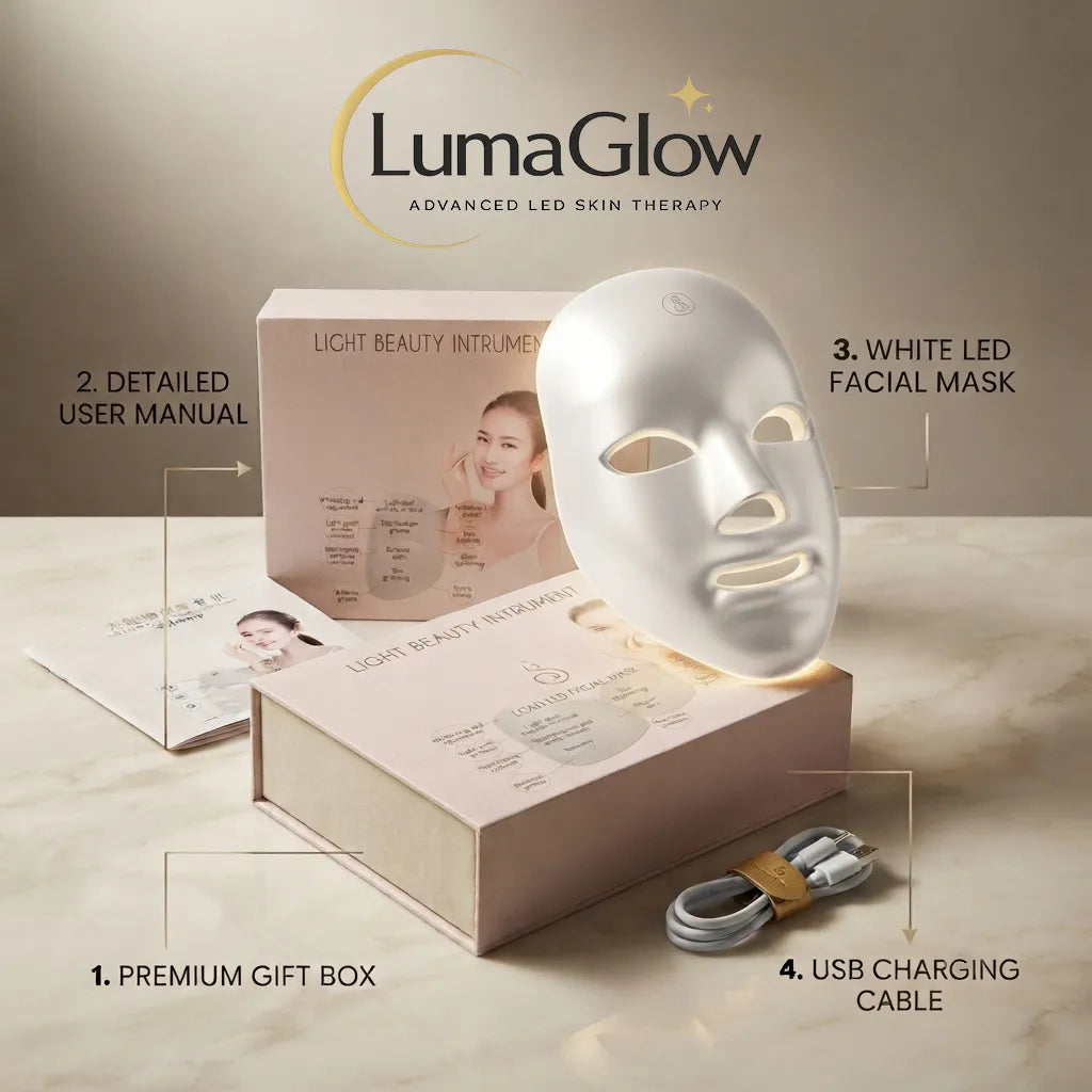 LumaGlow 7-Color LED Photon Therapy Mask – Touch Screen Skin Rejuvenation