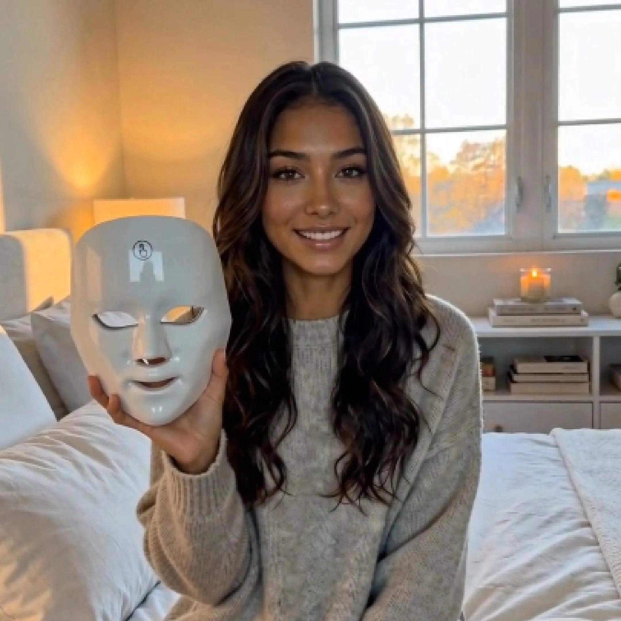 LumaGlow 7-Color LED Photon Therapy Mask – Touch Screen Skin Rejuvenation