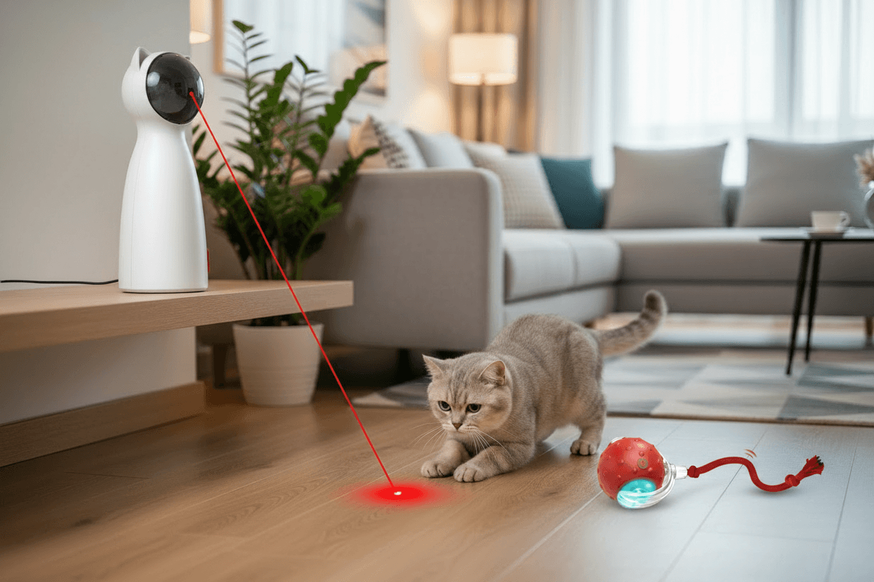 Interactive Cat Pack – NovaBeam™ Laser + NovaPaw™ Ball Toy