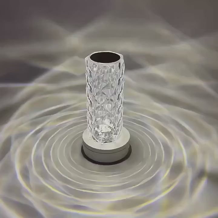 RoseLux™ Crystal Table Lamp – 16-Color LED Night Light