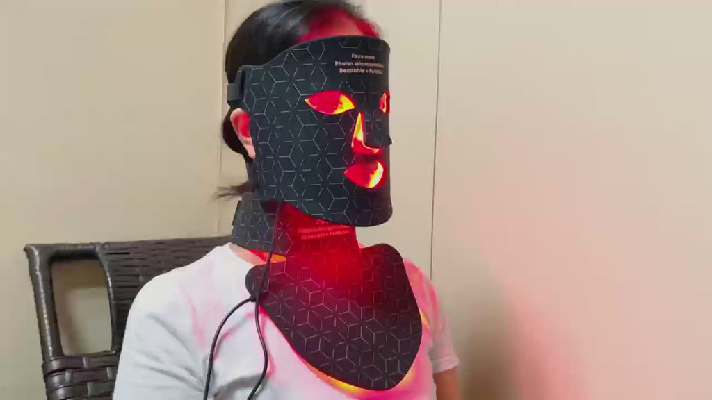 ProGlow LED Light Therapy Mask – Face & Neck Rejuvenation Device