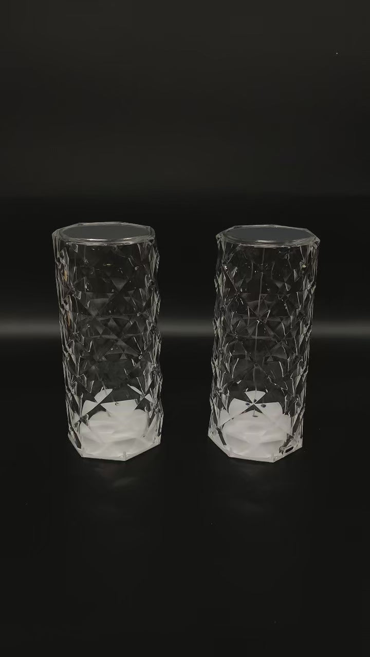 RoseLux™ Crystal Table Lamp – 16-Color LED Night Light