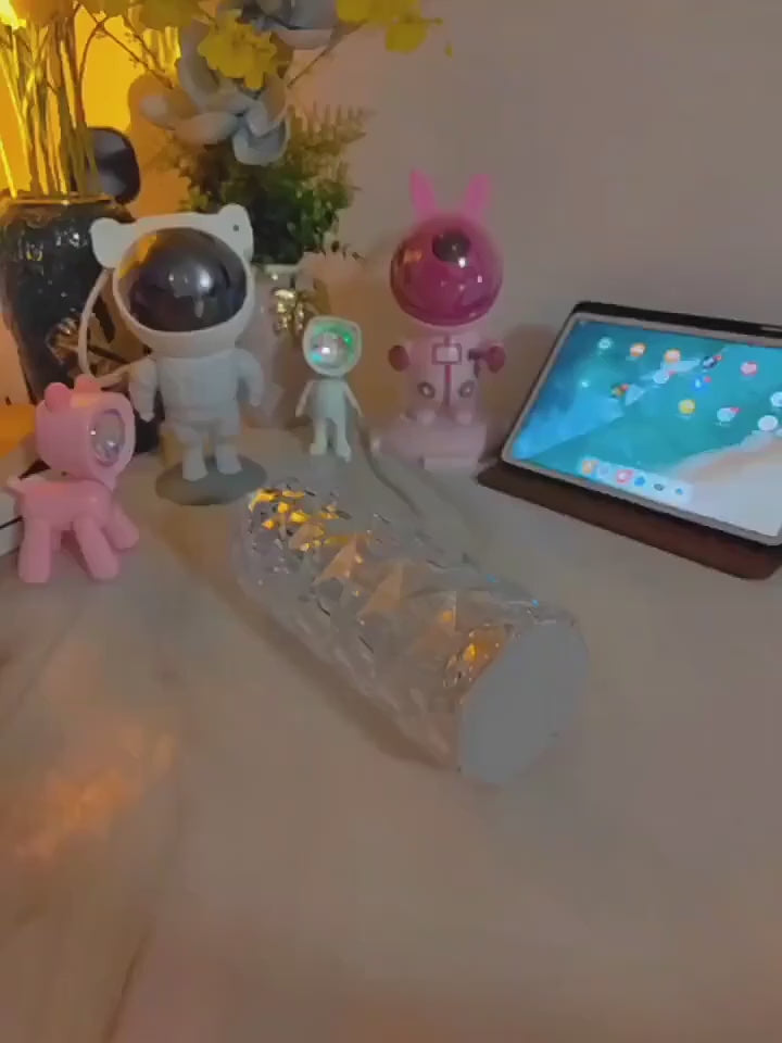 RoseLux™ Crystal Table Lamp – 16-Color LED Night Light